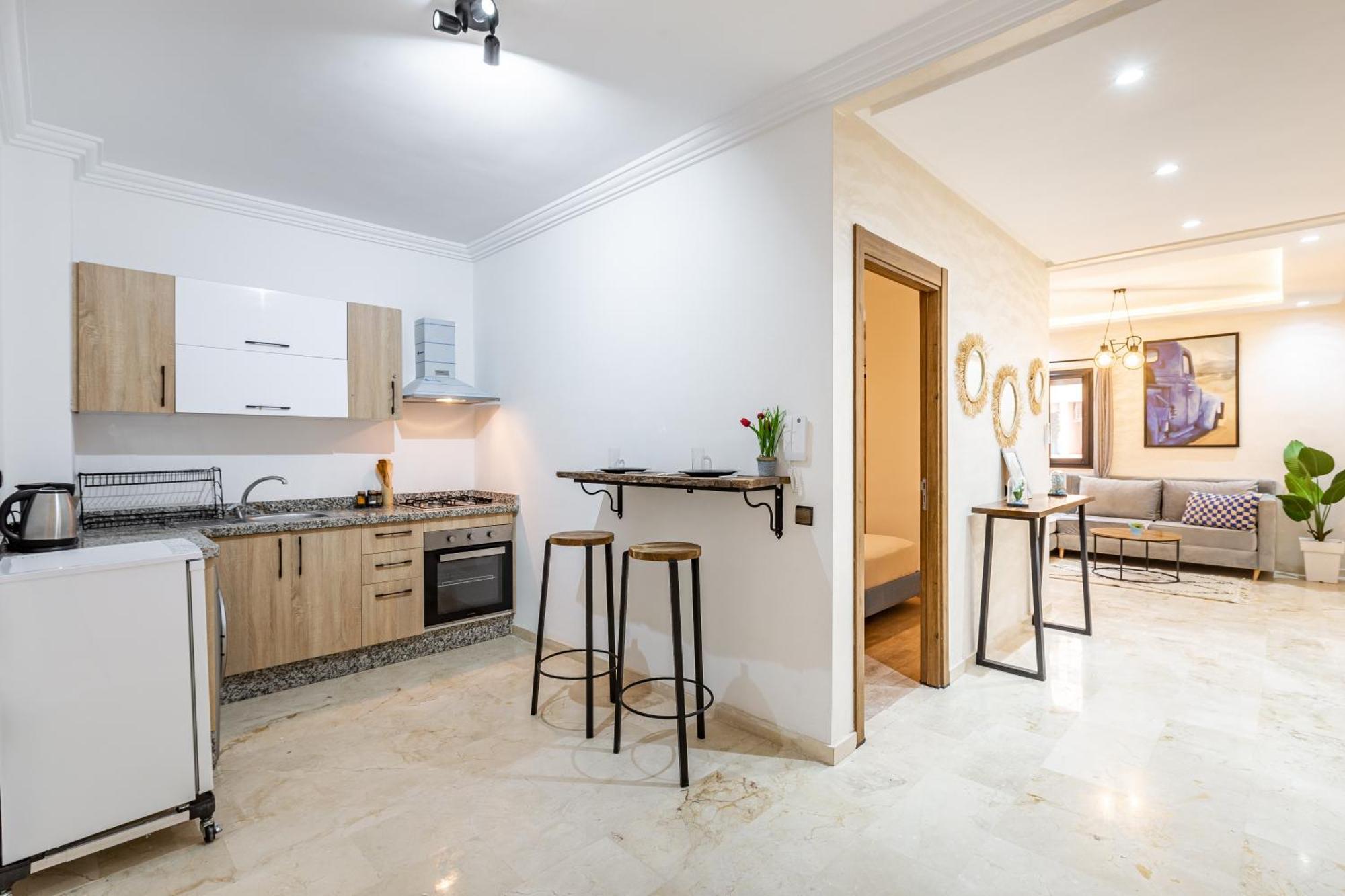 Magnificent Apartment In Gueliz - 100% Equipped Маракеш Екстериор снимка